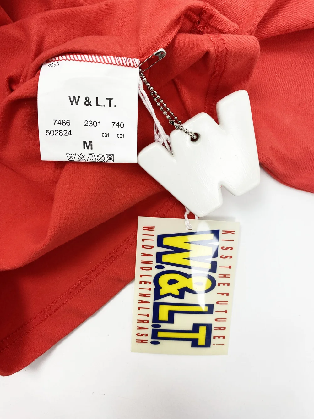 Wild & Lethal Trash 90s red asymmetrical top — JAMES VELORIA